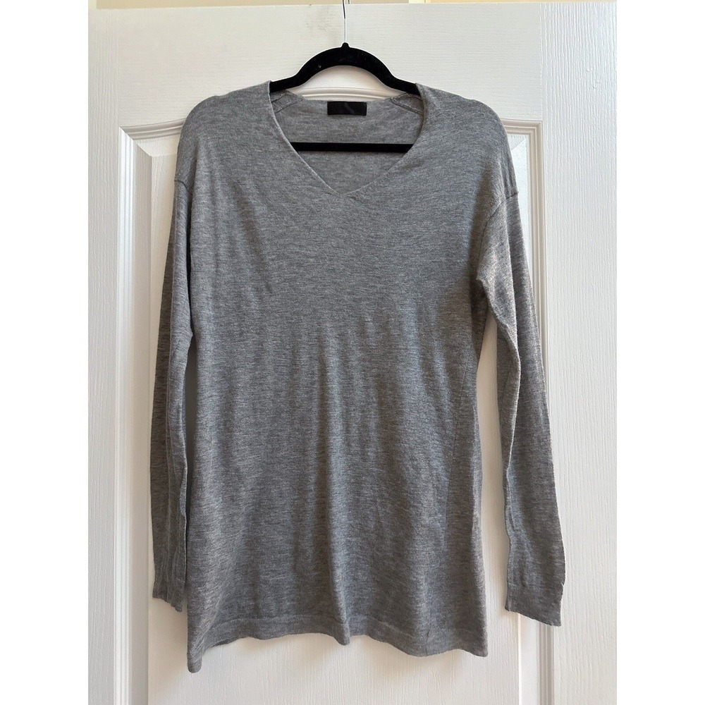 Time Collection 100 Cashmere Light Weight Sweater Size M (8-10) Grey Women's